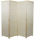 Parawan pokojowy dekoracyjny kotara 4 skrzydła 180x200 bambus