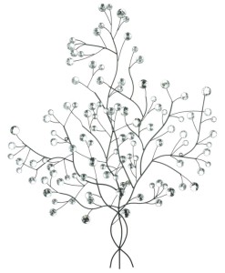 Drzewko metalowe listki piękna dekoracja ścienna  89x77